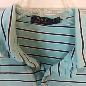 Men’s Ralph Lauren Polo stripes Aqua Blue